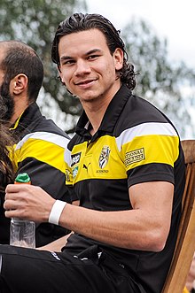 Daniel Rioli (Richmond) was awarded the 2017 Goal of the Year. 2017 AFL Grand Final parade - Daniel Rioli.jpg