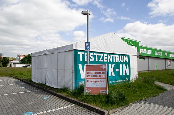 Corona-Testzentrum, Zelt, Sachsen, Pirna, 2021