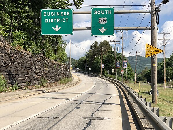 US 209 southbound in Lehighton