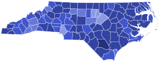 2024 North Carolina Republican presidential primary election results map by county.svg