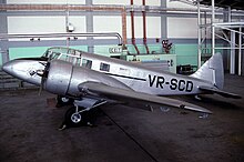 L'Airspeed Consul (VR-SCD), le premier avion opéré par Malayan Airways.