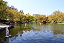 Radio-controlled model sailboats on Conservatory Water in Central Park in New York City 2910-Central Park-Conservatory Pond.JPG