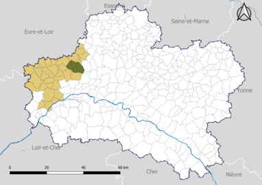 Chevilly dans le canton de Meung-sur-Loire en 2020.