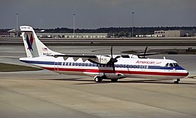 Un ATR-72 d'American Eagle, semblable à celui impliqué dans l'accident.