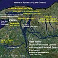 Map showing possible lands and sites of the Book of Mormon near scriptural Cumorah