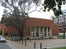 Union Hall in April 2010. Adelaide University Union Hall 2010.JPG