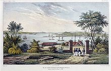 View east across Sydney Cove, c. 1841 Adolphe Jean-Baptiste Bayot03.jpg