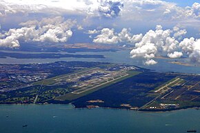 Aerial view of Singapore Changi Airport and Changi Air Base - 20110523.jpg