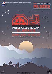 Affiche de la Nuit Européenne des Musées 2019 - Musée gallo-romain & Site archéologique de Lalonquette.