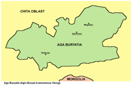 Aga Buriazia – Mappa
