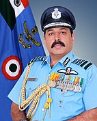 Air Chief Marschall Rakesh Kumar Singh Bhadauria PVSM AVSM VM ADC übernahm am 30. September 2019.jpg die Leitung des Air Staff