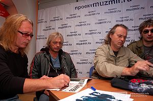 L-R: Romanov, Kinchev, Samoylov, Levin