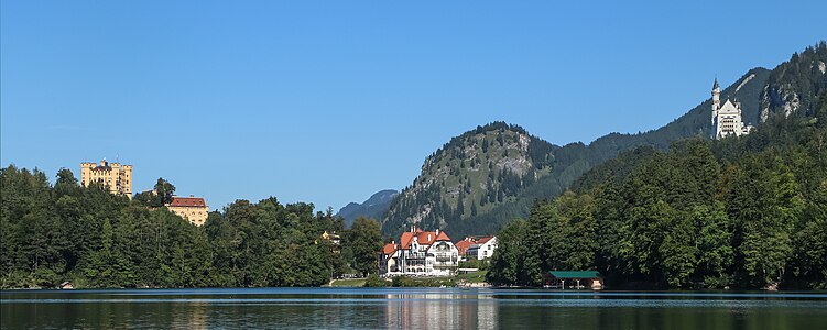 Alpsee, Hohenschwangau Castle, Alpenrose, Neuschwanstein Castle Schwangau Bavaria