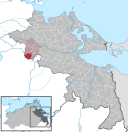 Läget för kommunen Alt Tellin i Landkreis Vorpommern-Greifswald