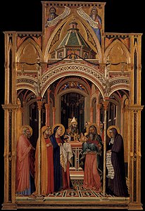 Ambrogio Lorenzetti, Presentatie in de tempel, 1342, Uffizi