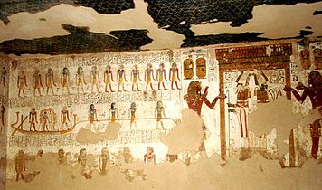Figurazione dello "Amduat nella tomba (KV8) di Merenptah.