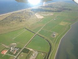Aerial photograph of Ameland