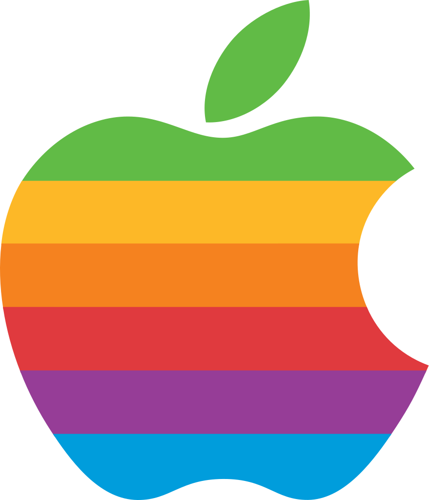 Archivo:Apple Computer Logo rainbow.svg - Wikipedia, la enciclopedia libre