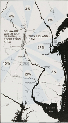 Approximate apportionment of visitor sources Approximate apportionment of visitor sources for Delaware Water Gap National Recreation Area.png