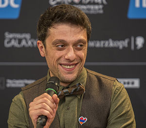 Aram Mp3 at the Eurovision Song Contest 1st press conference in 2014