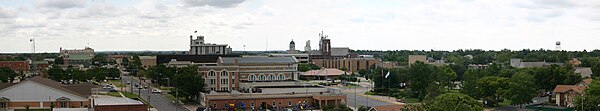 Panorama looking east, downtown Ardmore