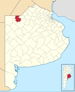 General Pinto Partido Department in Argentina