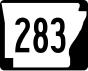 Highway 283 marker