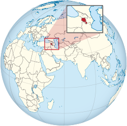 Armenija na kugli zemaljskoj (sa središtem Afro-Euroazije) (zumirana) .svg