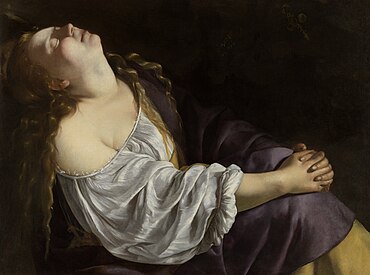 Mary Magdalene in Ecstasy 1620 Bộ sưu tập cá nhân 81x105 cm G. Pupi