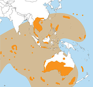 Um mapa aproximado do strewnfield.