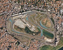 Formula One Sao Paulo Grand Prix is held at the Autodromo Jose Carlos Pace in Interlagos Autodromo Jose Carlos Pace, July 3, 2018 SkySat (cropped 2).jpg