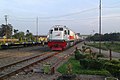 BB203 78 01 dengan Livery PT.KAI versi 2011 menarik kereta api pertamina di Stasiun Pulubrayan.