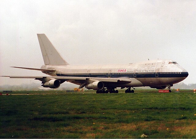 BWIA Boeing 747-100 in 1987