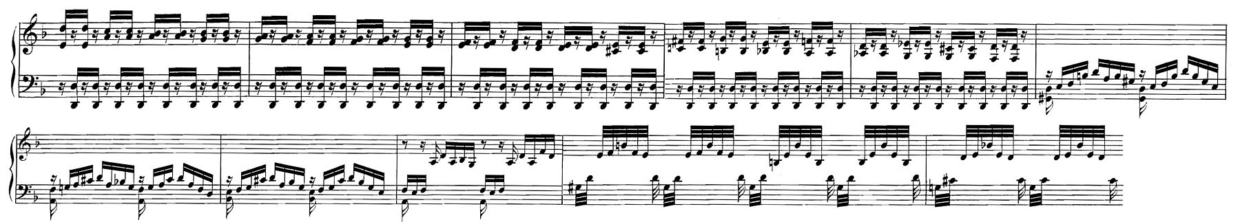 Ария ре мажор. BWV 1052. Ноты Бах 1052 Аллегро.