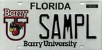 Barry University - Florida sample license plate.png