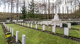 Vue de la partie haute avec en surélévation la partie de 1918