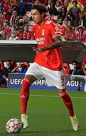 Darwin Nunez made 85 appearances for Benfica. BenficaBarcelona20210928-001 (cropped).jpg