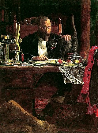 <i>Portrait of Professor Benjamin H. Rand</i> 1874 painting by Thomas Eakins