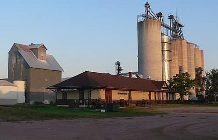 Beresford, SD depot from NW 2 long.JPG