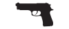 Beretta M9 silhouette.svg 