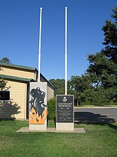 RFS memorial in Berrigan commemorating the establishment of the first bush fire brigade in New South Wales. BerriganRFSMemorial.jpg