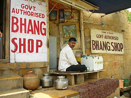 A bhang shop in Jaisalmer, Rajasthan