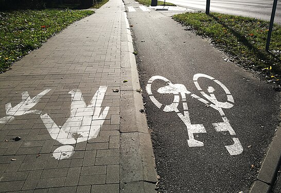Bicycle and pedestrian path