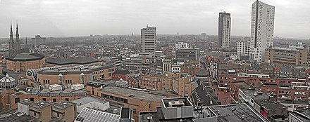 Eindhoven city centre from above