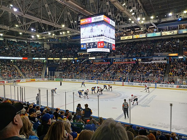 The Blades face-off against the Moose Jaw Warriors in the 2024 Eastern Conference Final.