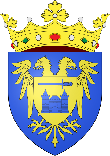 File:Blason ville be Rupelmonde (avec ornements).svg