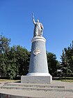 Monumento a Bogdan Khmelnitsky en la avenida del mismo nombre en Melitopol