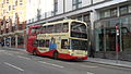 Brighton & Hove 634 Dorothy Stringer (YN04 GKG), a Scania OmniDekka, in Queen's Road, Brighton, East Sussex.