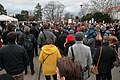 Čeština: Demonstrace na Moravském náměstí v Brně. Protest se konal na podporu souběžných demonstrací na Slovensku proti slovenské vládě v návaznosti na vraždu novináře Jána Kuciaka a další vývoj událostí, navíc i k vyjádření nesouhlasu s projevem poslance Zdeňka Ondráčka (KSČM), s projevy nesnášenlivosti a popírání holocaustu ze strany místopředsedy Poslanecké sněmovny Tomia Okamury (SPD) a s slovním napadáním žurnalistů prezidentem Milošem Zemanem. ([138], [139])