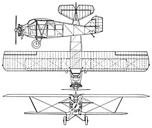 Buhl CA-5 Airsedan 3-view drawing Buhl CA-5 Airsedan 3-view drawing Aero Digest June 1927.jpg